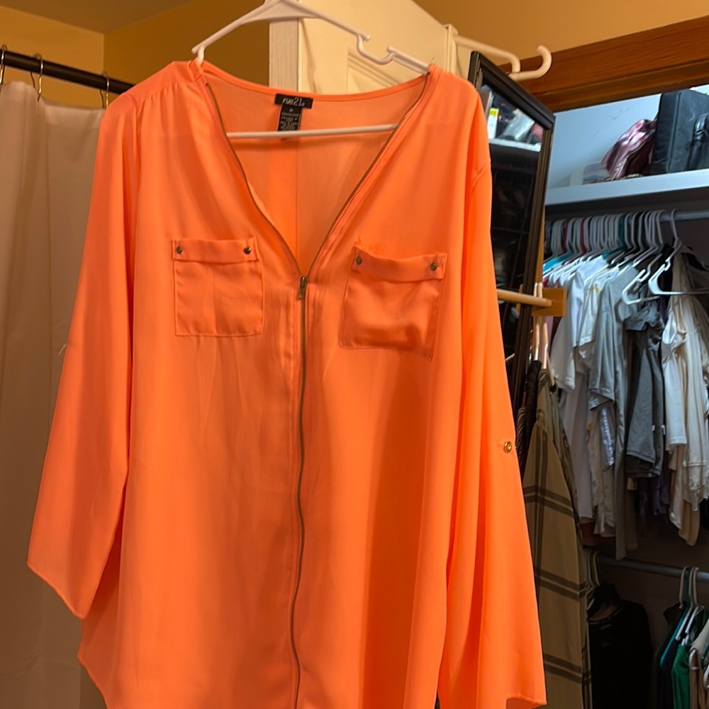 Orange 100% polyester Rue 21